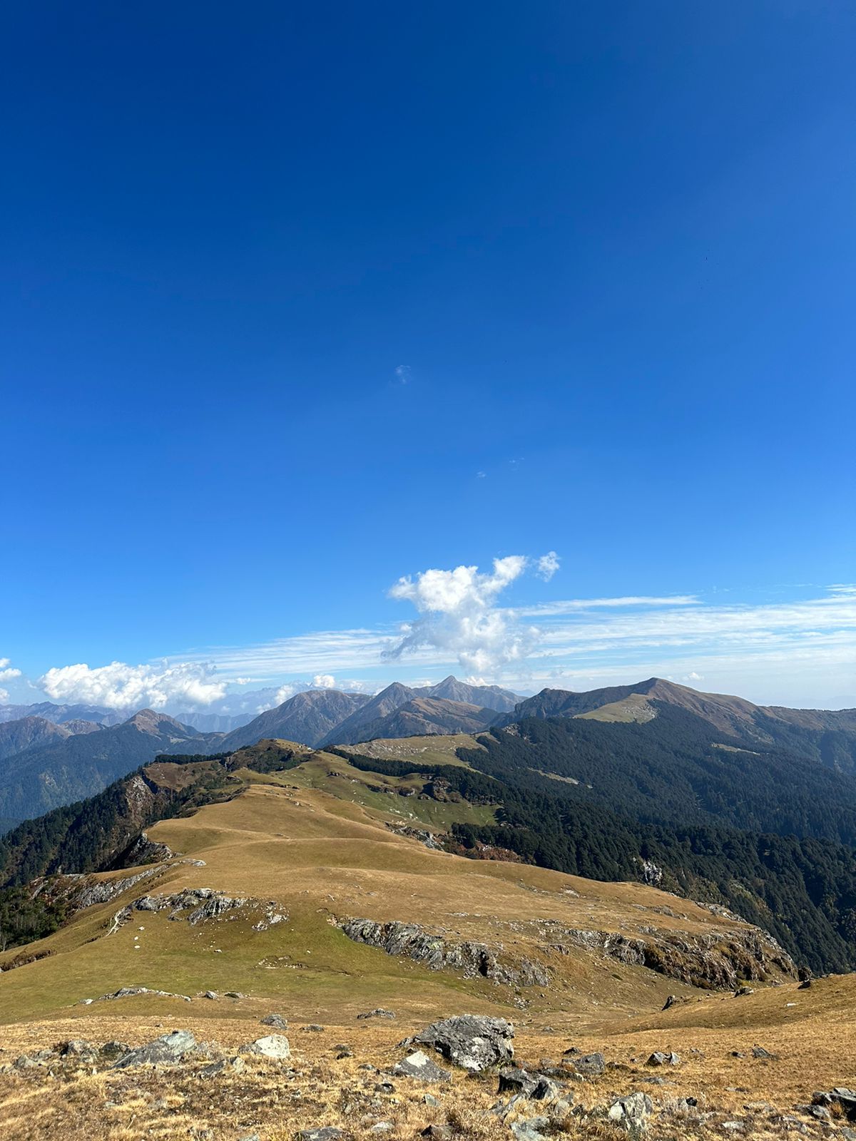Clear Sky and Mountains